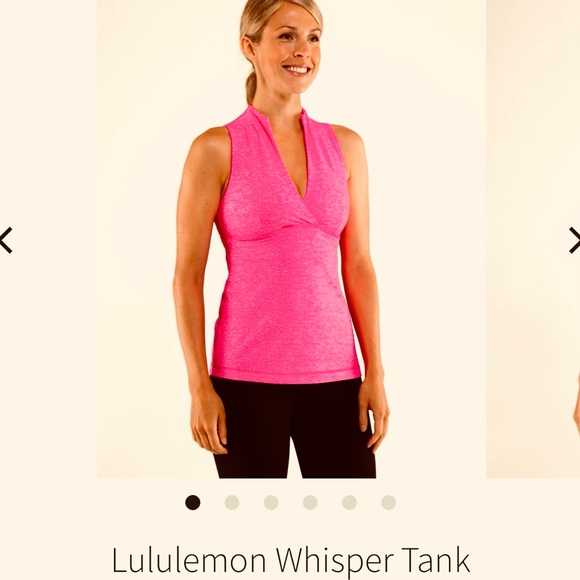 Lululemon whisper tank in Barbie pink - Picture 2 of 6